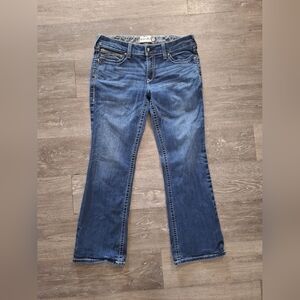 Ariat R.E.A.L. Women's Blue Midrise Bootcut Performance Durable Plus Size Jeans